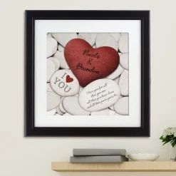 Love Rocks Square Framed Print