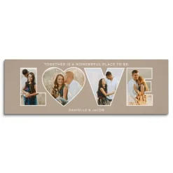 Love Typography Photo Canvas