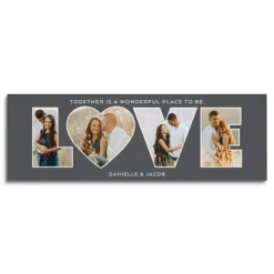 Love Typography Photo Canvas