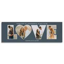 Love Typography Photo Canvas