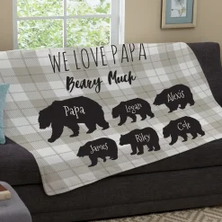 Love You Beary Much Plush Blanket
