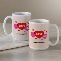 Love You Hearts Mug