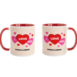 Love You Hearts Mug