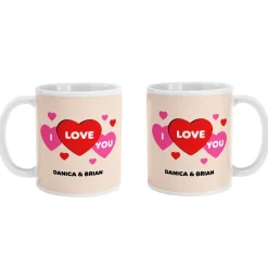 Love You Hearts Mug
