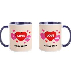Love You Hearts Mug