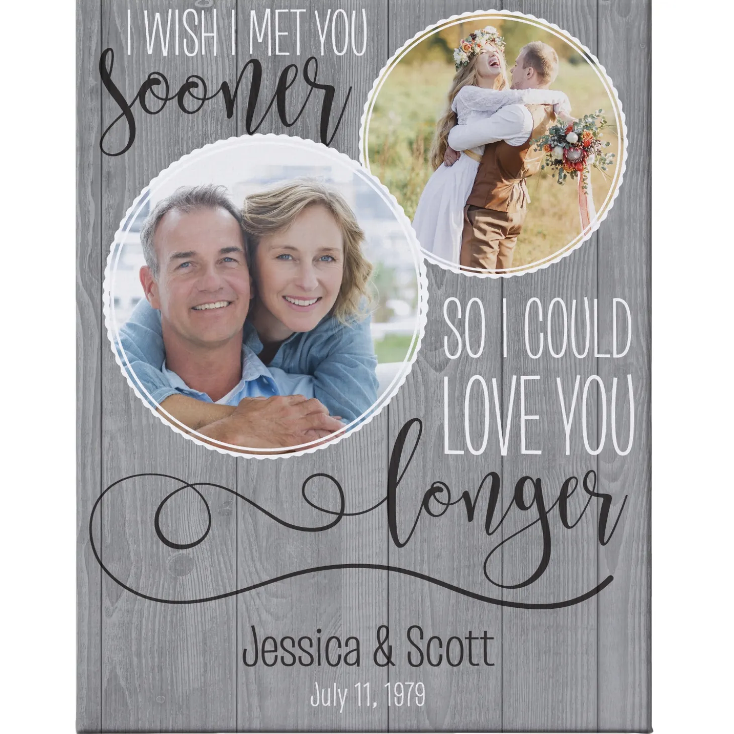 Love You Longer Photo Canvas