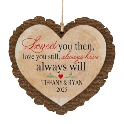 Love You Still Rustic Wood Heart Ornament