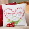 Love You to the North Pole & Back Throw Pillow
