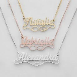 Loving Hearts Personalized Name Necklace