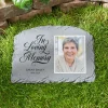 Loving Memory Photo Garden Stone