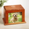 Loving Paw Wood Frame Cremation Urn