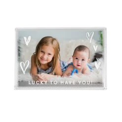 Lucky To Have You! Photo Glass Block