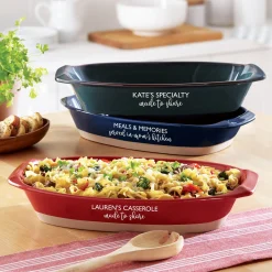 Made To Share Oval Stoneware Baking Dish