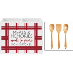 Made To Share Wood Utensil Caddy