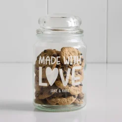 Made with Love Glass Treat Jar