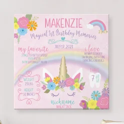 Magical Memories Birthday Canvas