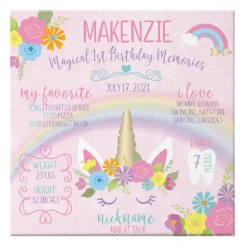 Magical Memories Birthday Canvas