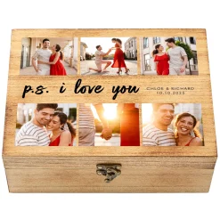 Magical Memories Photo Wood Keepsake Box