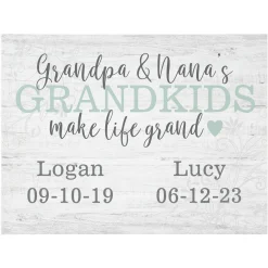 Make Life Grand Wood Block