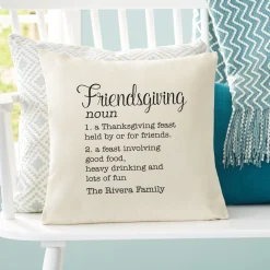 Meaning Of Friendsgiving Throw Pillow