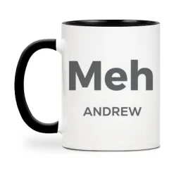Meh Funny Face Mug