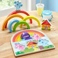 Melissa & Doug® Blue's Clues Wooden Rainbow Stacking Puzzle