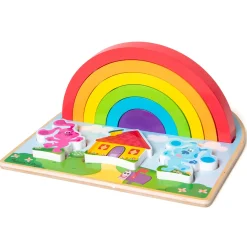 Melissa & Doug® Blue's Clues Wooden Rainbow Stacking Puzzle