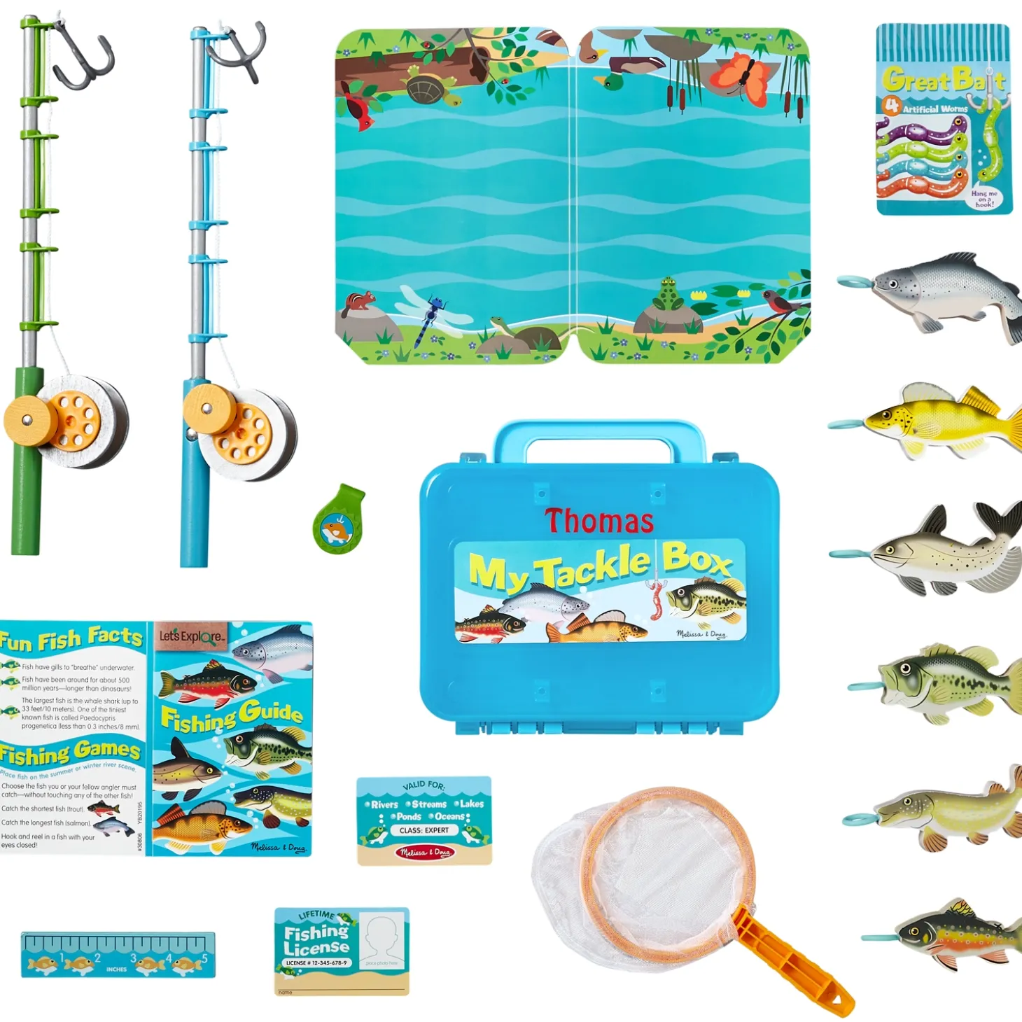 Melissa & Doug® Tackle Box & Fishing Play Set