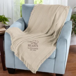 Memorial Embroidered Throw