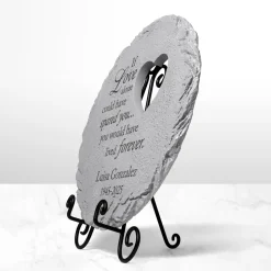 Memorial Heart Cut-out Garden Stone