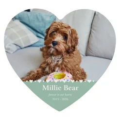 Memorial Hearts Pet Photo Wood Heart