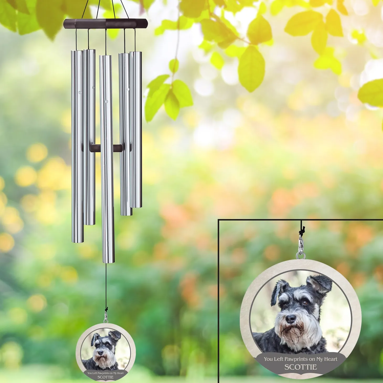 Memorial Pet Photo 30 inch Wind Chime