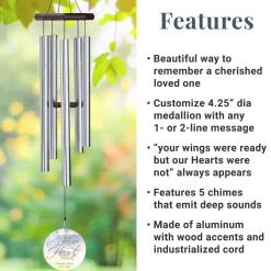 Memorial Wings 30 inch Wind Chime