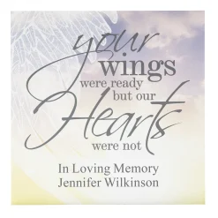 Memorial Wings Wood Block