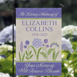 Memories Bloomed Sympathy Garden Flag