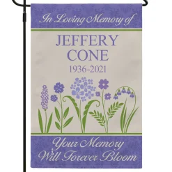 Memories Bloomed Sympathy Garden Flag