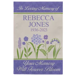 Memories Bloomed Sympathy Garden Flag