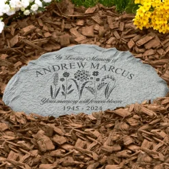 Memories Bloomed Sympathy Garden Stone