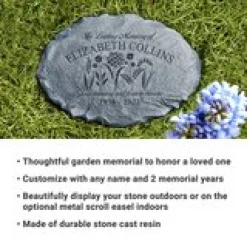 Memories Bloomed Sympathy Garden Stone