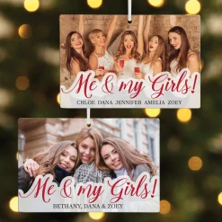 Me & My Girls Photo Rectangle Ornament