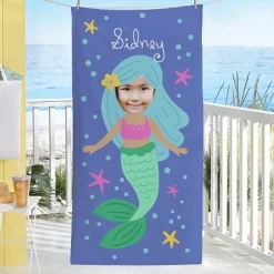 Mermaid Photo Beach Towel