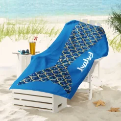 Mermaid Tail Beach Towel