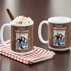 Merry & Bright Photo Mug