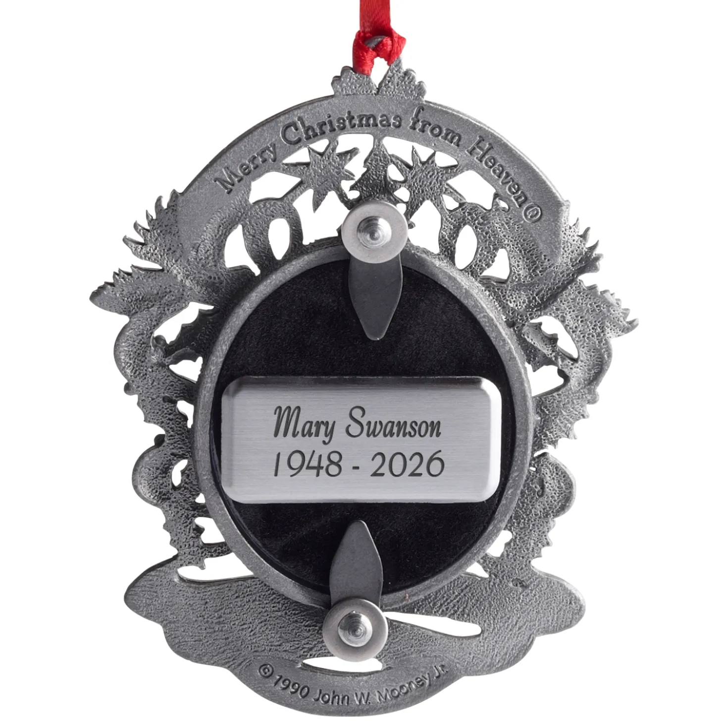 Merry Christmas From Heaven Photo Ornament
