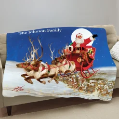 Merry Christmas To All Plush Blanket