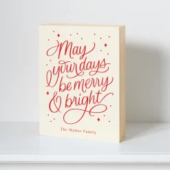 Merry Days Wood Block