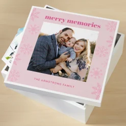 Merry Memories Christmas Photo Keepsake Box