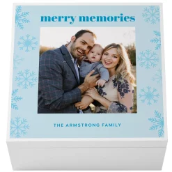 Merry Memories Christmas Photo Keepsake Box