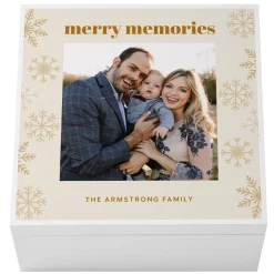 Merry Memories Christmas Photo Keepsake Box