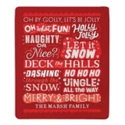Merry Sayings Plush Blanket
